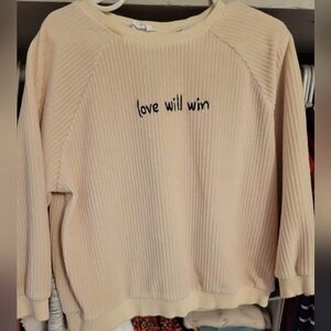 Zara Sweatshirt Love Will Win
